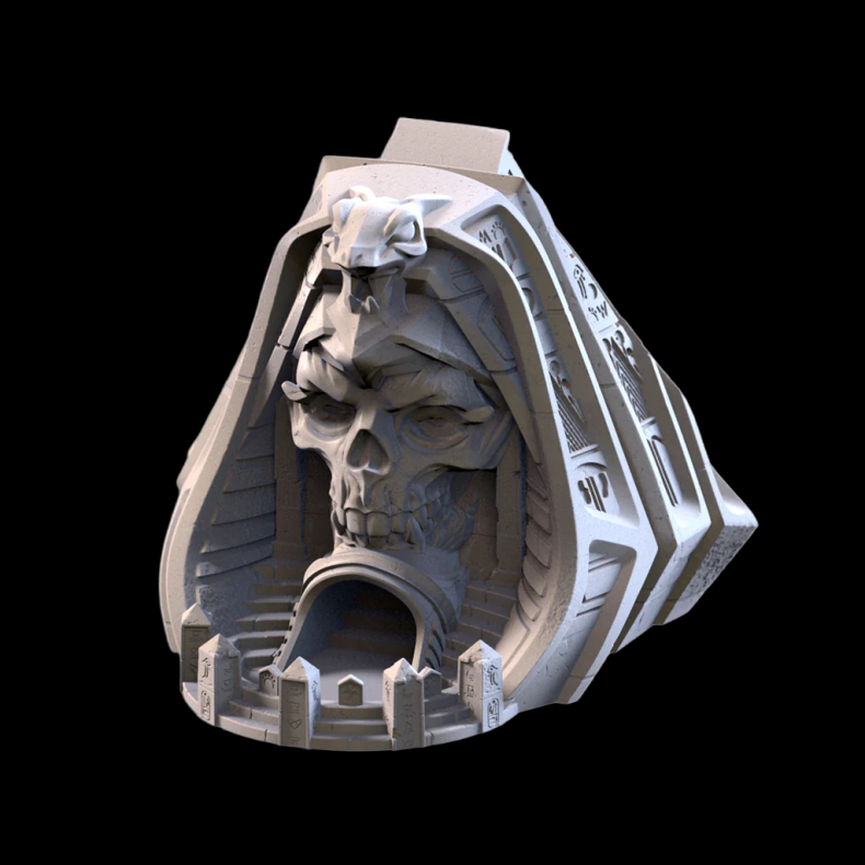 Pharaoh Tower  Ancient Tomb-Themed Dice Tower for Tabletop RPGs