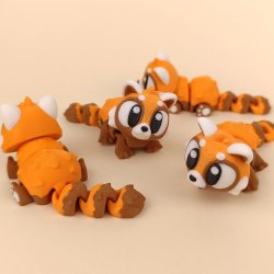 Flexi Red Panda � Artikuleret Flexi Figur med Store �jne &amp; Bev�gelig Hale