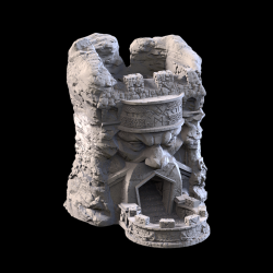 Dwarf Tower Dice Tower - Fantasy Stone Fortress Dice Roller for DnD; Wargames &amp; Tabletop RPGs