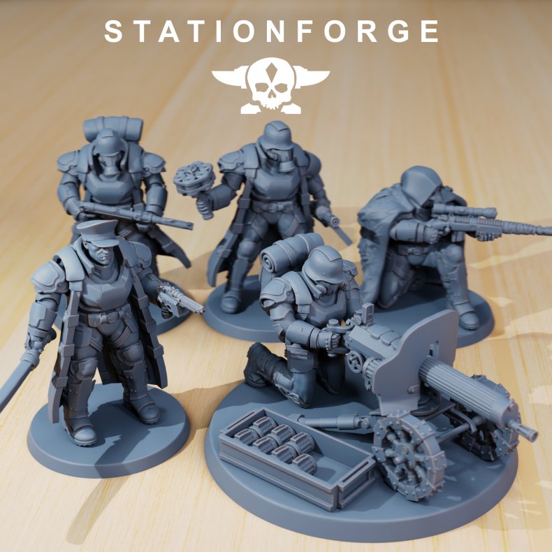 GrimGuard Delta Squad  Modular Bits Set for Grimdark Wargames