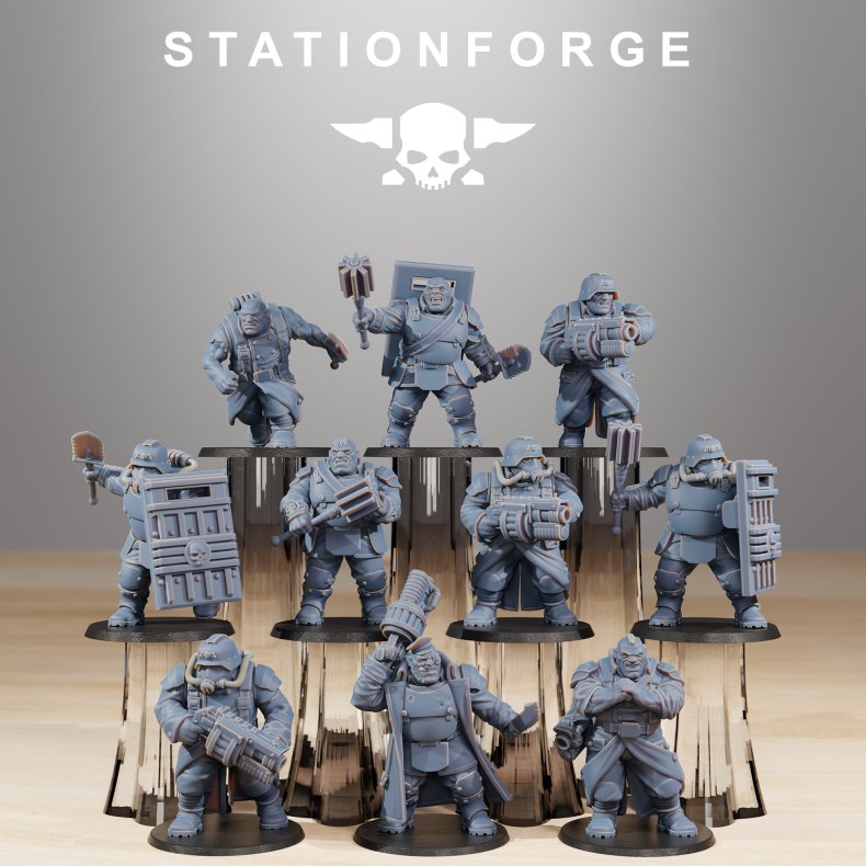 GrimGuard Mutants  Resin Printed Miniatures for Grimdark Wargames &amp; Tabletop RPGs