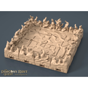 Terror in the Tundra - Living Fog room - Expansion for Deluxe 3D Modular Game Board