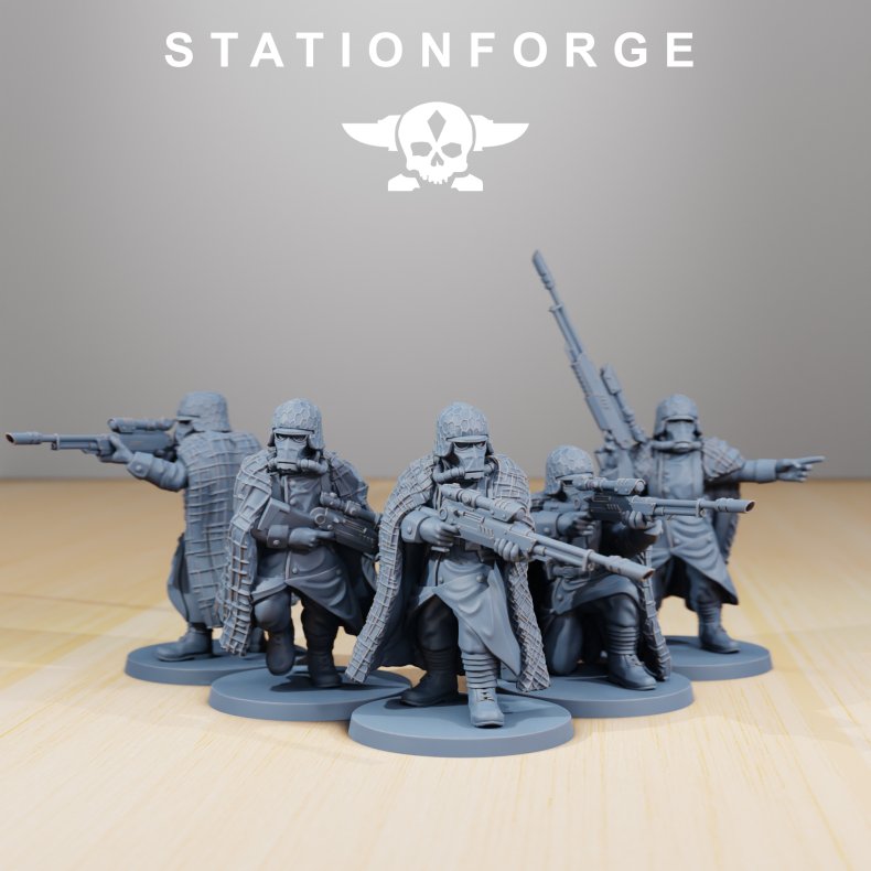 GrimGuard - Snipers (Bits Set for Grimdark Wargames)