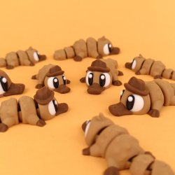 Flexi Platypus � Fleksibel Samlefigur med S�dt Udtryk og Bev�gelige Led