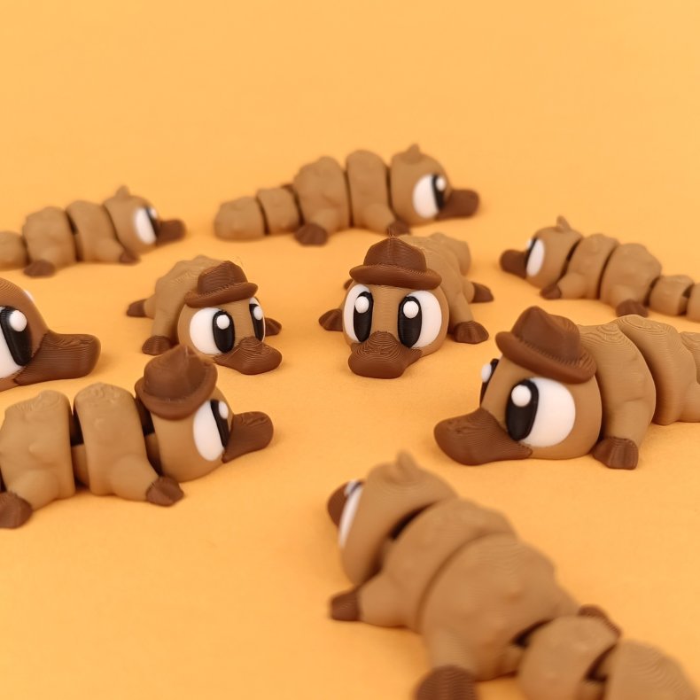 Flexi Platypus � Fleksibel Samlefigur med S�dt Udtryk og Bev�gelige Led