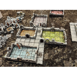 Deluxe 3D Modular Game Board - Compatible with HeroQuest &amp; Dungeon Crawlers | 102x75cm 