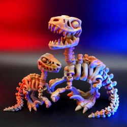 Skeleton Velociraptor � Fleksibel Skeletfigur i Dynamisk Design