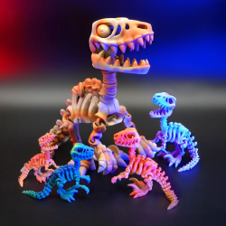 Skeleton Velociraptor � Fleksibel Skeletfigur i Dynamisk Design