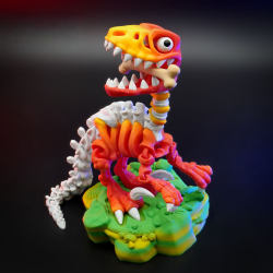 Skeleton Velociraptor � Fleksibel Skeletfigur i Dynamisk Design