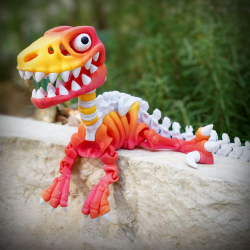 Skeleton Velociraptor � Fleksibel Skeletfigur i Dynamisk Design