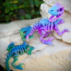 Skeleton Velociraptor � Fleksibel Skeletfigur i Dynamisk Design