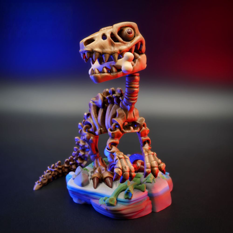 Skeleton Velociraptor � Fleksibel Skeletfigur i Dynamisk Design