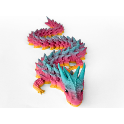 Shadowcoil � Flexi Drage (ca. 50 cm) | Farverig Samlerfigur