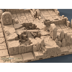 Terror in the Tundra - Chasm &amp; Ledge - Expansion for the 3D Modular Game Board