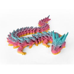 Shadowcoil � Flexi Drage (ca. 50 cm) | Farverig Samlerfigur