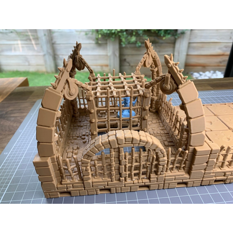 Terror in the Tundra - Cage Room - Expansion for the 3D Modular Game Board