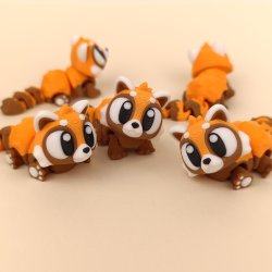 Flexi Red Panda � Artikuleret Flexi Figur med Store �jne &amp; Bev�gelig Hale