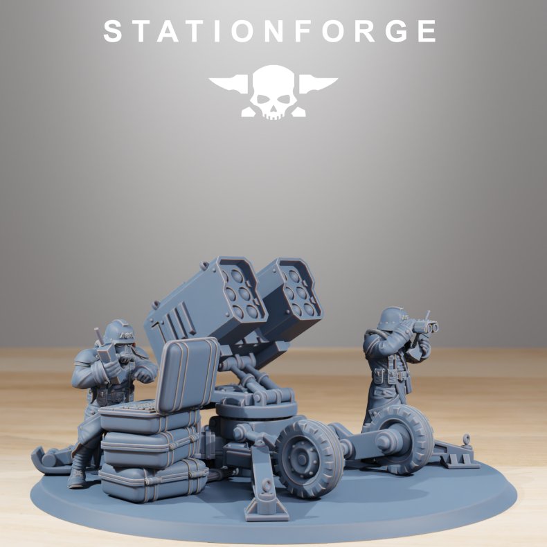 GrimGuard Battle Weapons  Missile Platform Team (Resin Printed)