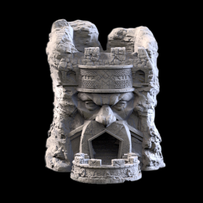 Dwarf Tower Dice Tower - Fantasy Stone Fortress Dice Roller for DnD; Wargames & Tabletop RPGs