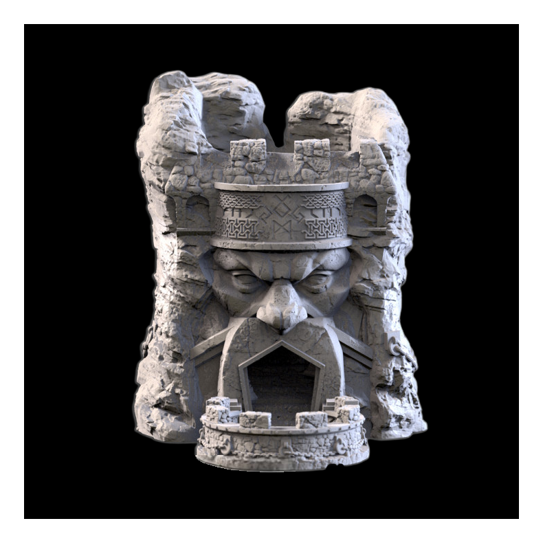 Dwarf Tower Dice Tower  Fantasy Stone Fortress Dice Roller for DnD, Warhammer &amp; Tabletop RPGs