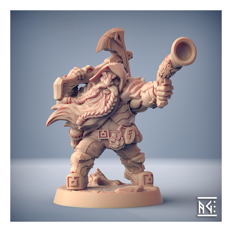 Dwarven Oathbreakers - A (Male) Modular | 32mm Resin Miniature for D&D &amp; Tabletop RPGs