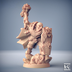 Alvar Giantslayer - Dwarven Champion Hero | 32mm Resin Miniature