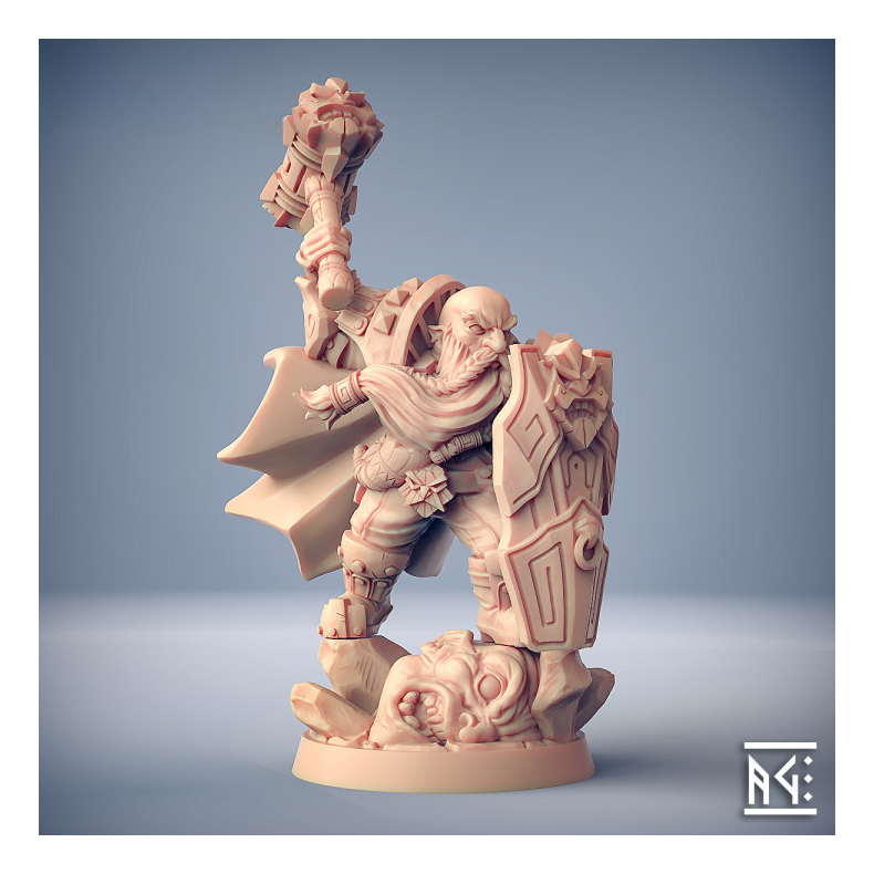 Alvar Giantslayer  Dwarven Champion Hero | 32mm Resin Miniature