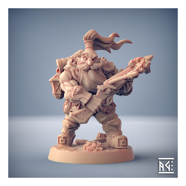 Dwarven Oathbreakers - B (Male) Modular | 32mm Resin Miniature for DnD &amp; Tabletop RPGs