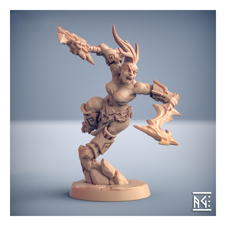 Dumlok Flameseekers  Modular D (32mm Resin Miniature)