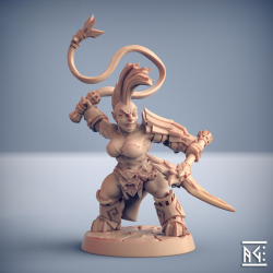 Dumlok Flameseekers - Modular E (32mm Resin Miniature)