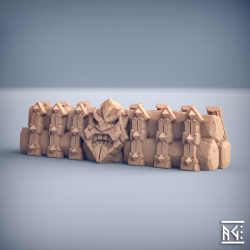 Dwarven Emplacement - Oathbreakers Fortification Terrain (32mm PLA)