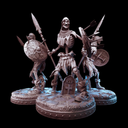 Undead Skeleton Warrior - 32mm Resin Miniature
