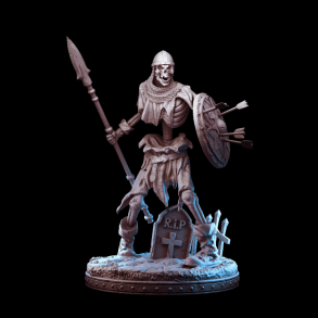 Undead Skeleton Warrior - 32mm Resin Miniature