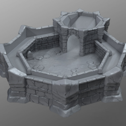 Dice Tower with Tray - Castle-Style Dice Arena for Tabletop RPGs