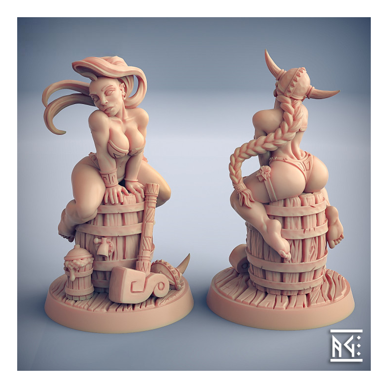 Runa  Dwarven Beauty (Fantasy Pin-Up) | 32mm Resin Miniature