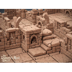 Deluxe 3D Modular Game Board - Compatible with HeroQuest &amp; Dungeon Crawlers | 102x75cm 