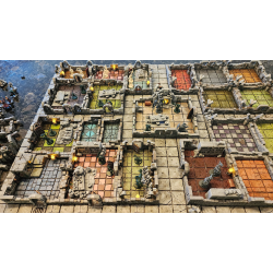 Deluxe 3D Modular Game Board - Compatible with HeroQuest &amp; Dungeon Crawlers | 102x75cm 
