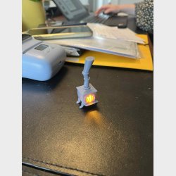 Metal Furnace - LED Resin Terrain for Tabletop RPGs (32mm Scale)