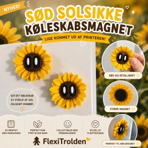 Solsikke K�leskabsmagnet