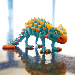 Skeleton Ankylosaurus � Flexi Figur i Detaljeret Skeletdesign