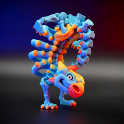 Skeleton Ankylosaurus � Flexi Figur i Detaljeret Skeletdesign