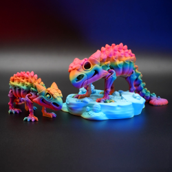 Skeleton Ankylosaurus � Flexi Figur i Detaljeret Skeletdesign