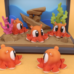 Flexi Dumbo Octopus � Lille dybhavsven med bl�de former