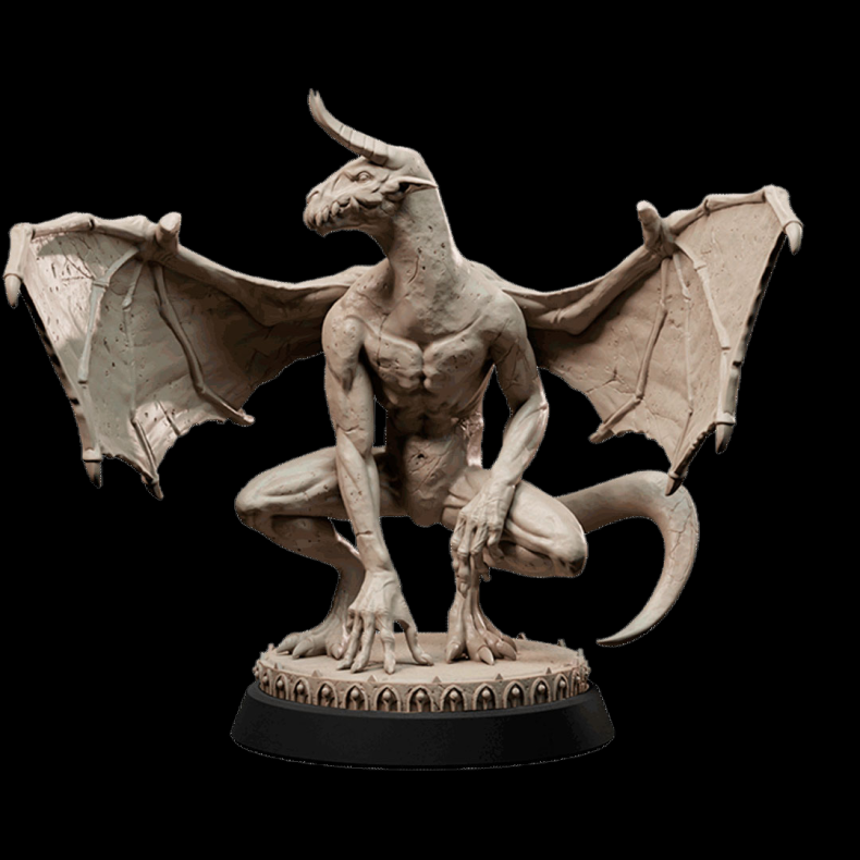 Stone Gargoyle  Gothic Monster Miniature