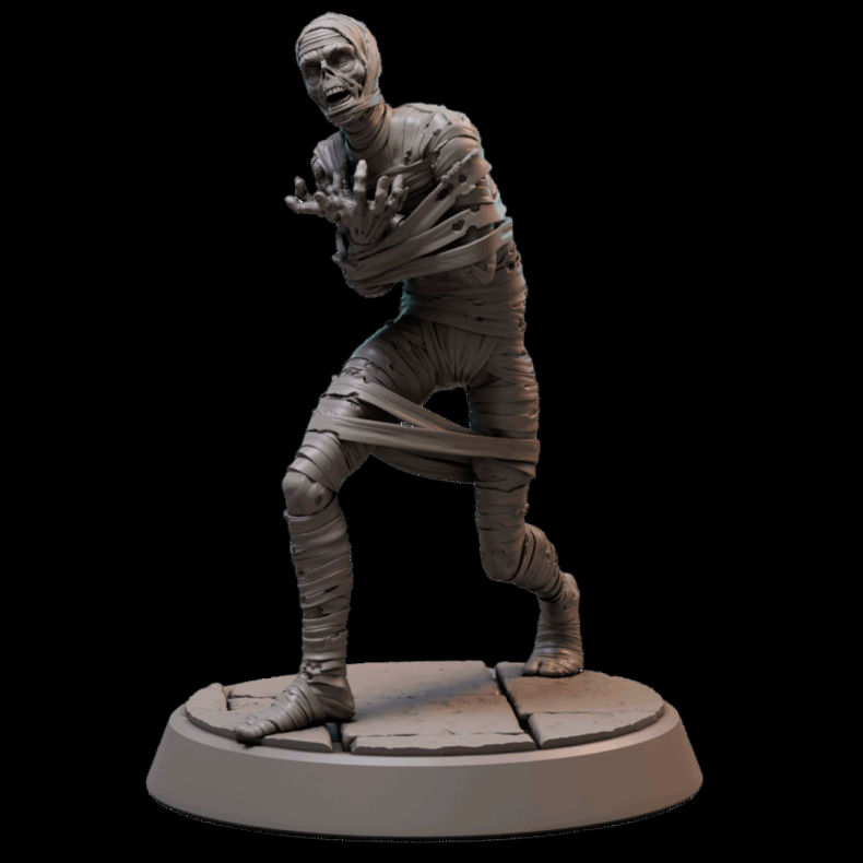 Arcane Mummy A  32mm Resin Miniature for Tabletop RPGs and Wargames