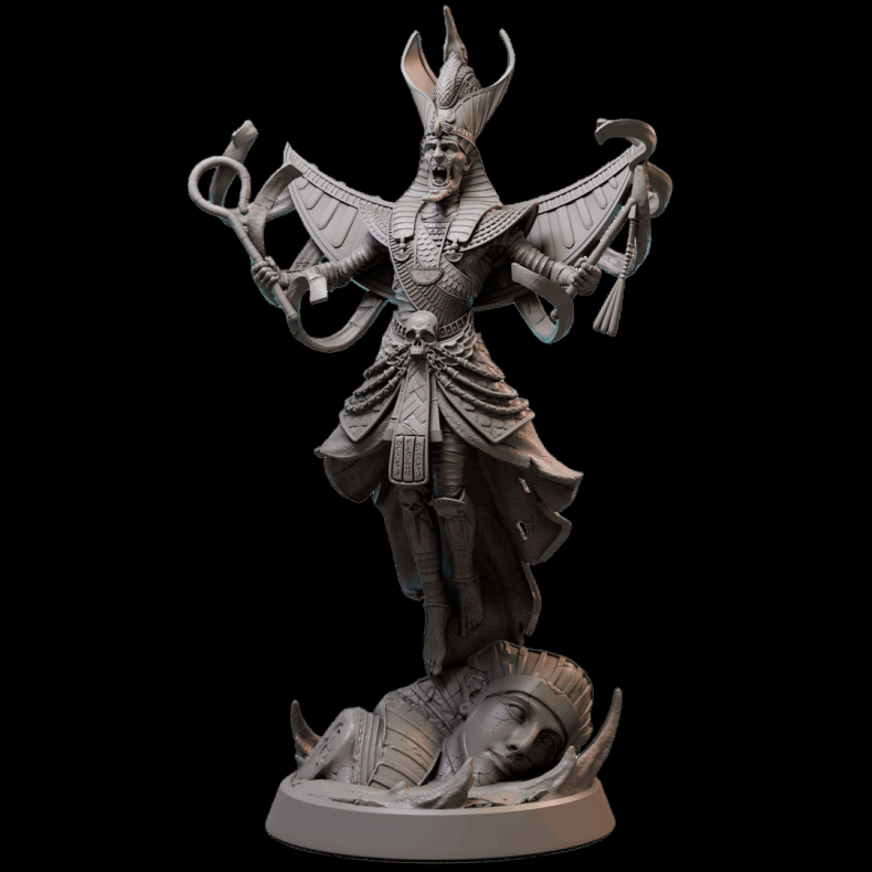 King Archalonens  Undead Pharaoh Miniature