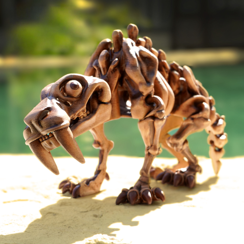 Skeleton Saber Tooth Tiger � Flexi Figur (ca. 20 cm)