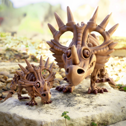 Flexi Styracosaurus � Skeletfigur