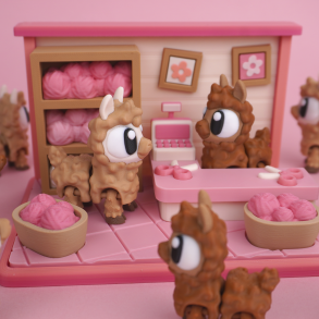 Yarn Store Play Set � Garnbutik til Flexi Dyr