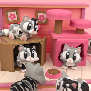 Cat Play Set � Kattemilj� til Flexi Katte